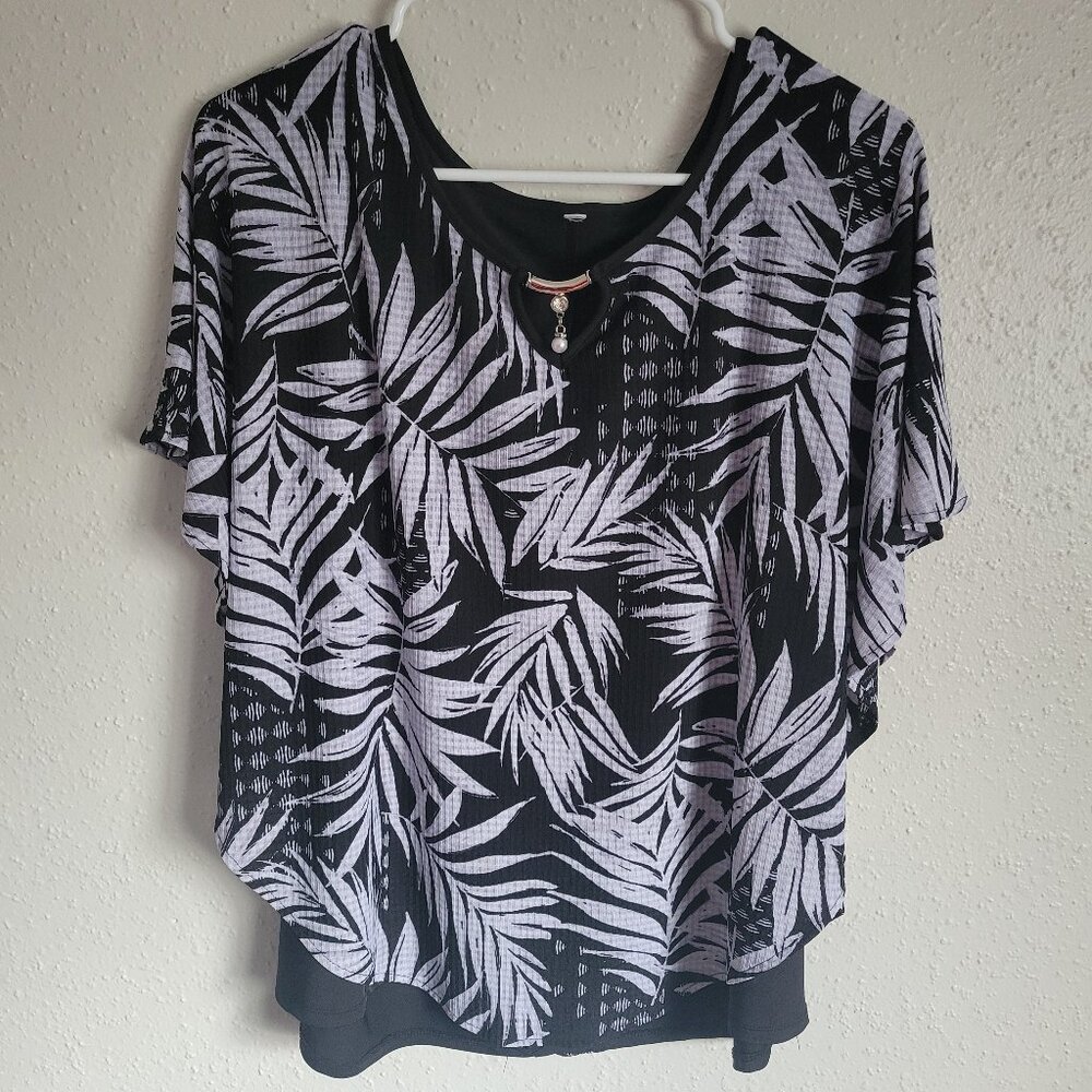 Black and White Women's Blouse
